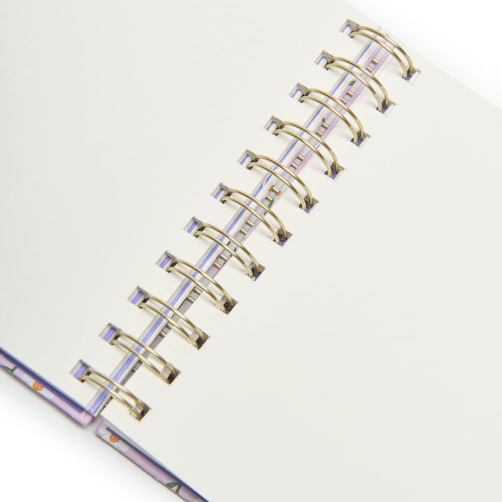 FLOWERS CUADERNO A6 CON ESPIRAL