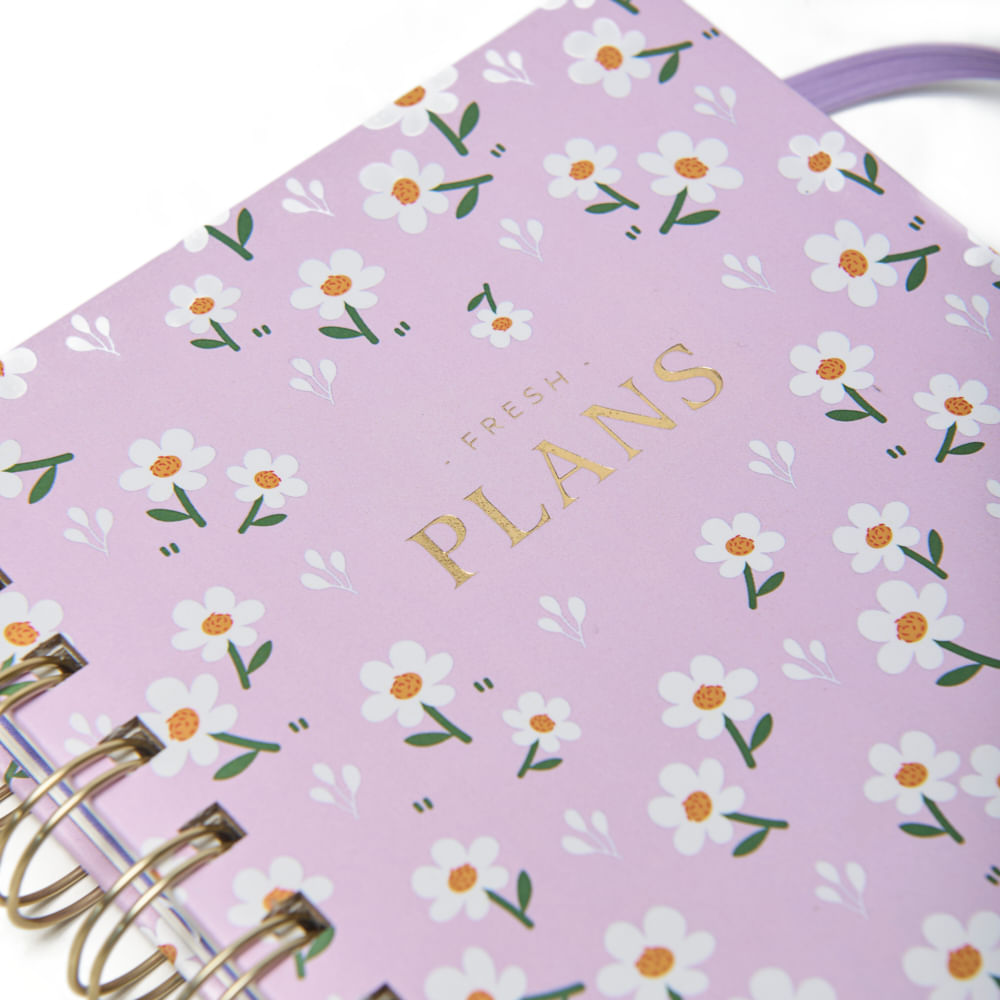 FLOWERS CUADERNO A6 CON ESPIRAL