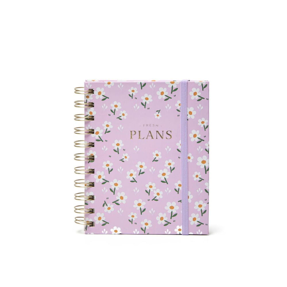 FLOWERS CUADERNO A6 CON ESPIRAL