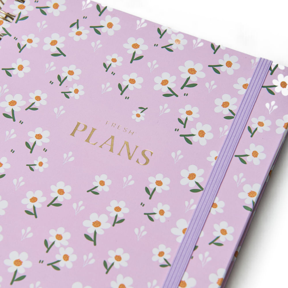 FLOWERS CUADERNO A5 CON ESPIRAL